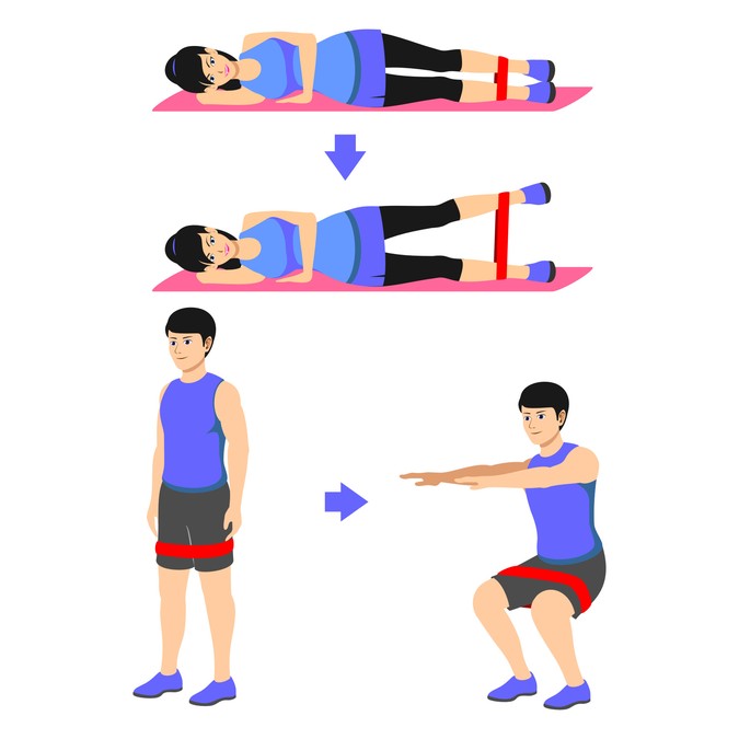 clipart exercise resistance exercise