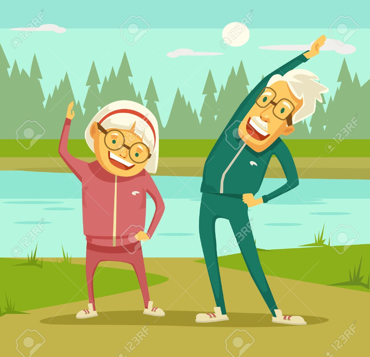 Image result for free. Exercise clipart senior exercise