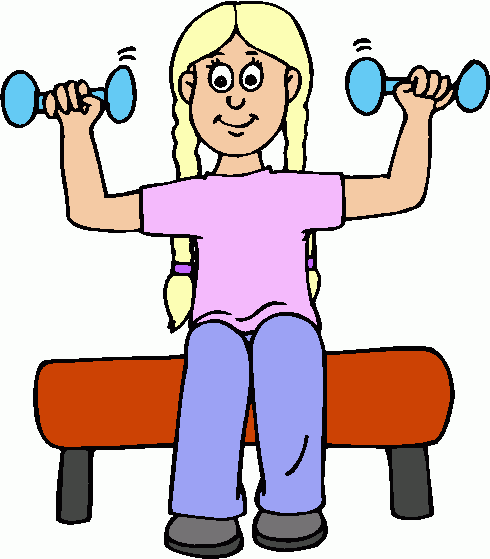Free summer fitness cliparts. Exercising clipart pag