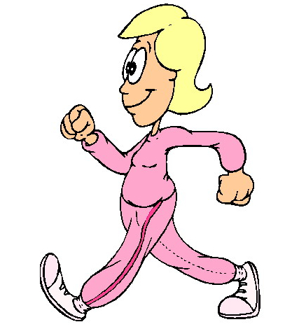 Exercising clipart fast girl. Free exercise walk cliparts