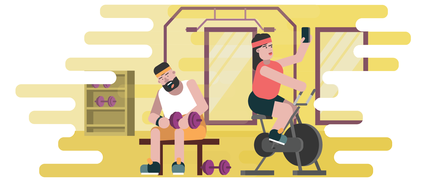 Pop up lunchtime fitness. Exercise clipart gym equipment