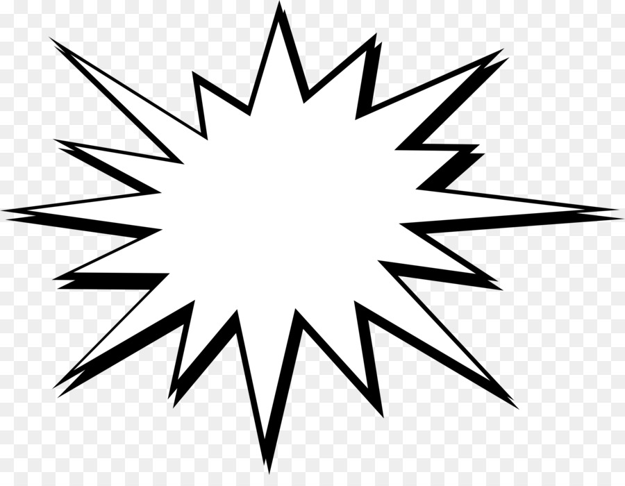 clipart explosion black and white
