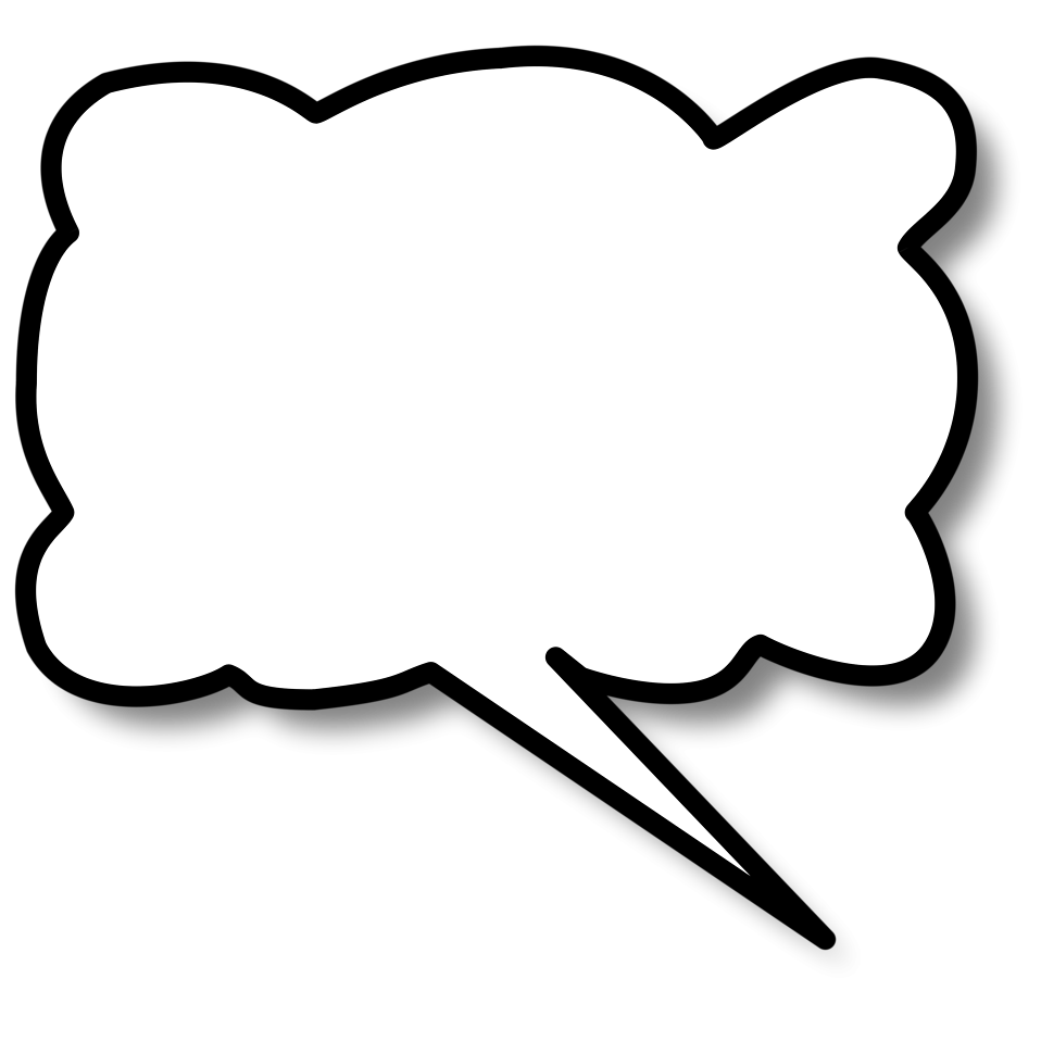 Speech bubble vector png. Cartoon thought free download