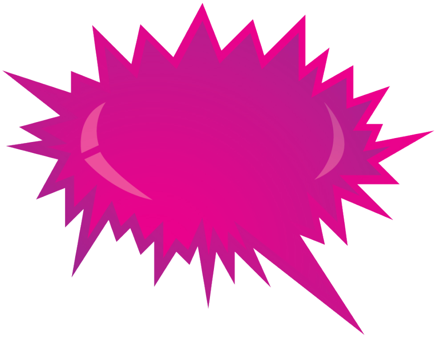 Pink free clip art. Explosion clipart bubble