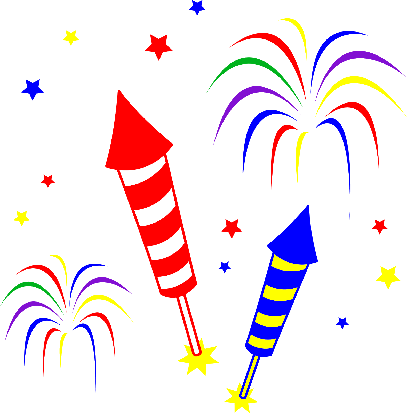  collection of crackers. Fireworks clipart bottle rocket
