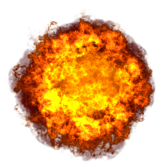 clipart fire explosion