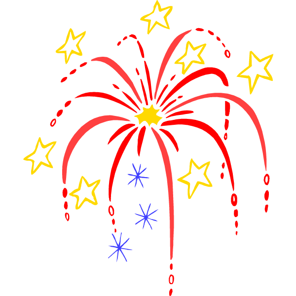 fireworks clipart explosion