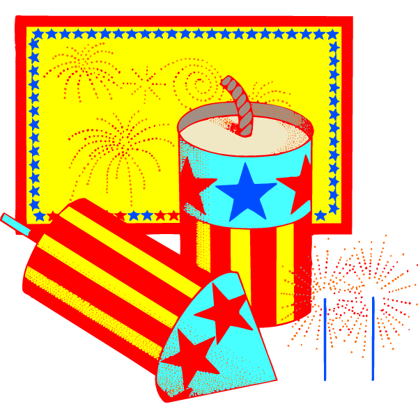 Clipart rocket fourth july. U s a independence