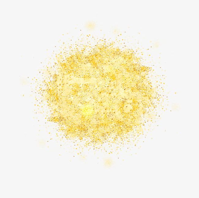 Gold rounded particles png. Dust clipart golden