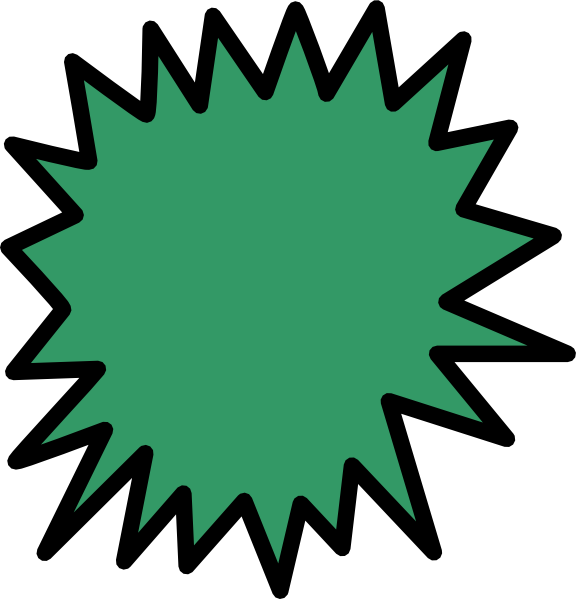 explosion clipart green explosion