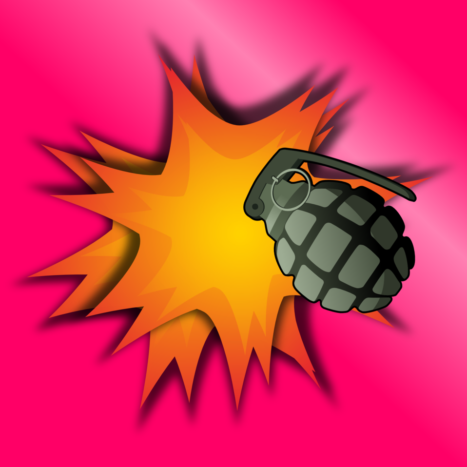 clipart explosion grenade explosion