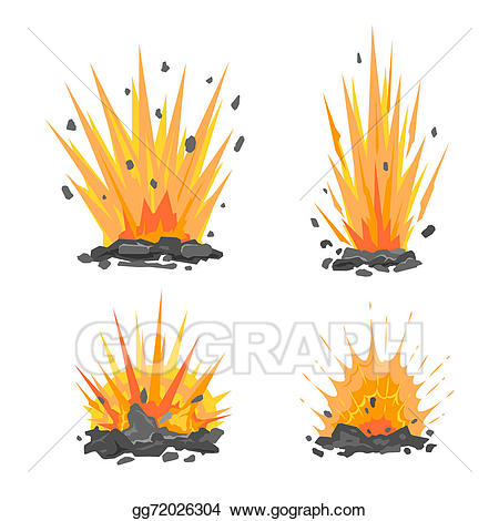 clipart explosion ground