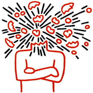 Pushing the envelopes exploding. Clipart explosion head explosion