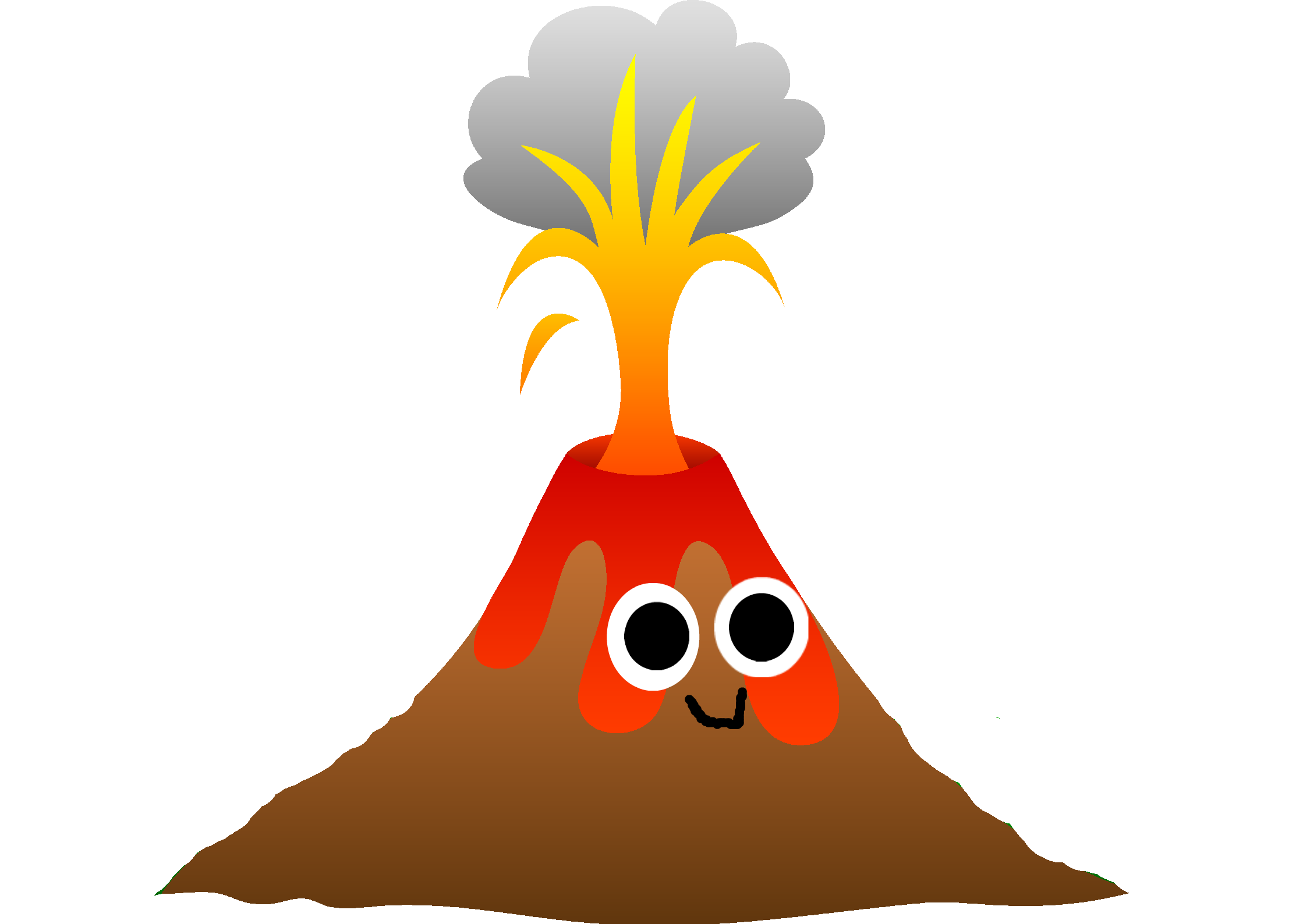 Clipart rock volcanic rock. Volcano eruption drawing at