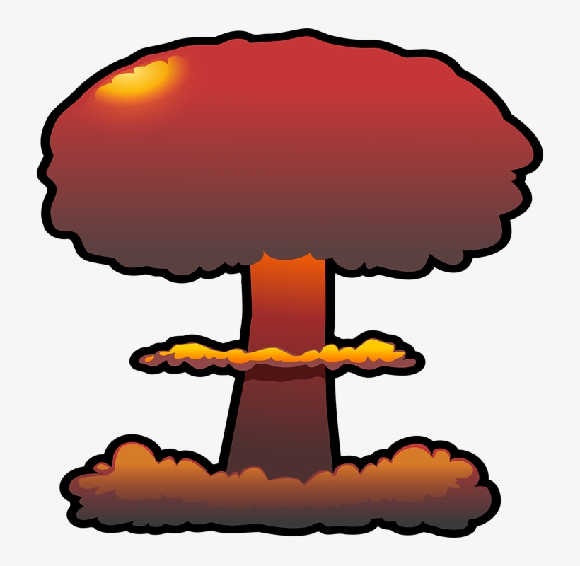 clipart explosion nuclear fallout