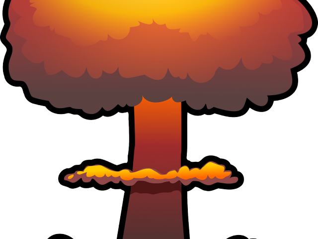 clipart explosion nuclear missile