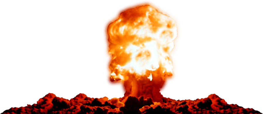 explosion clipart nuclear missile