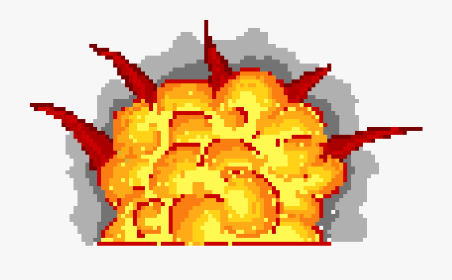 clipart explosion pixel