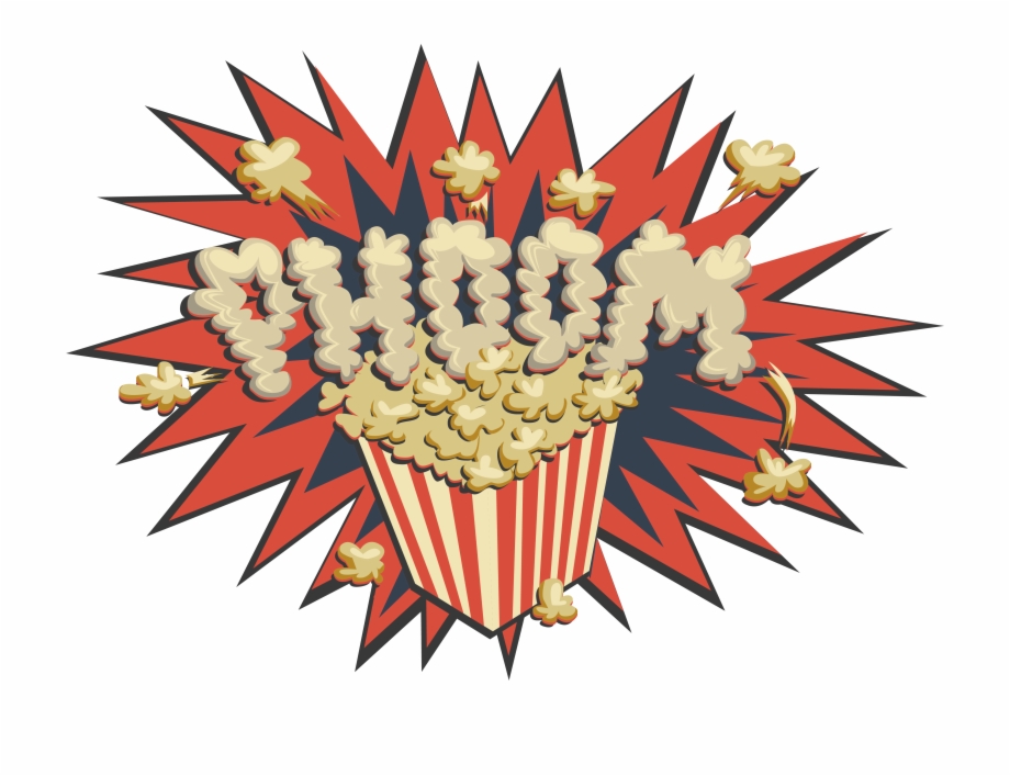 clipart explosion popcorn