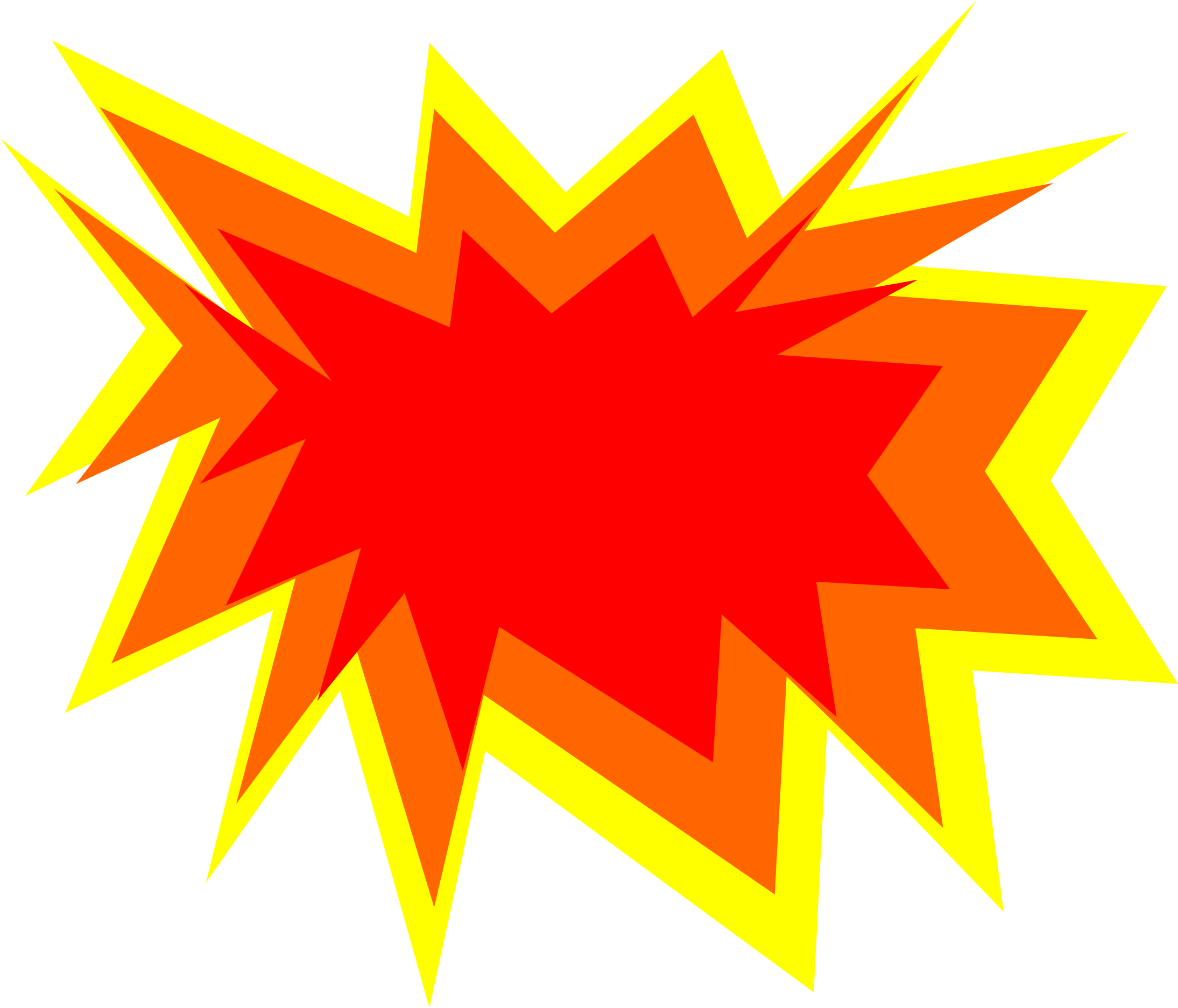 clipart shapes explosion