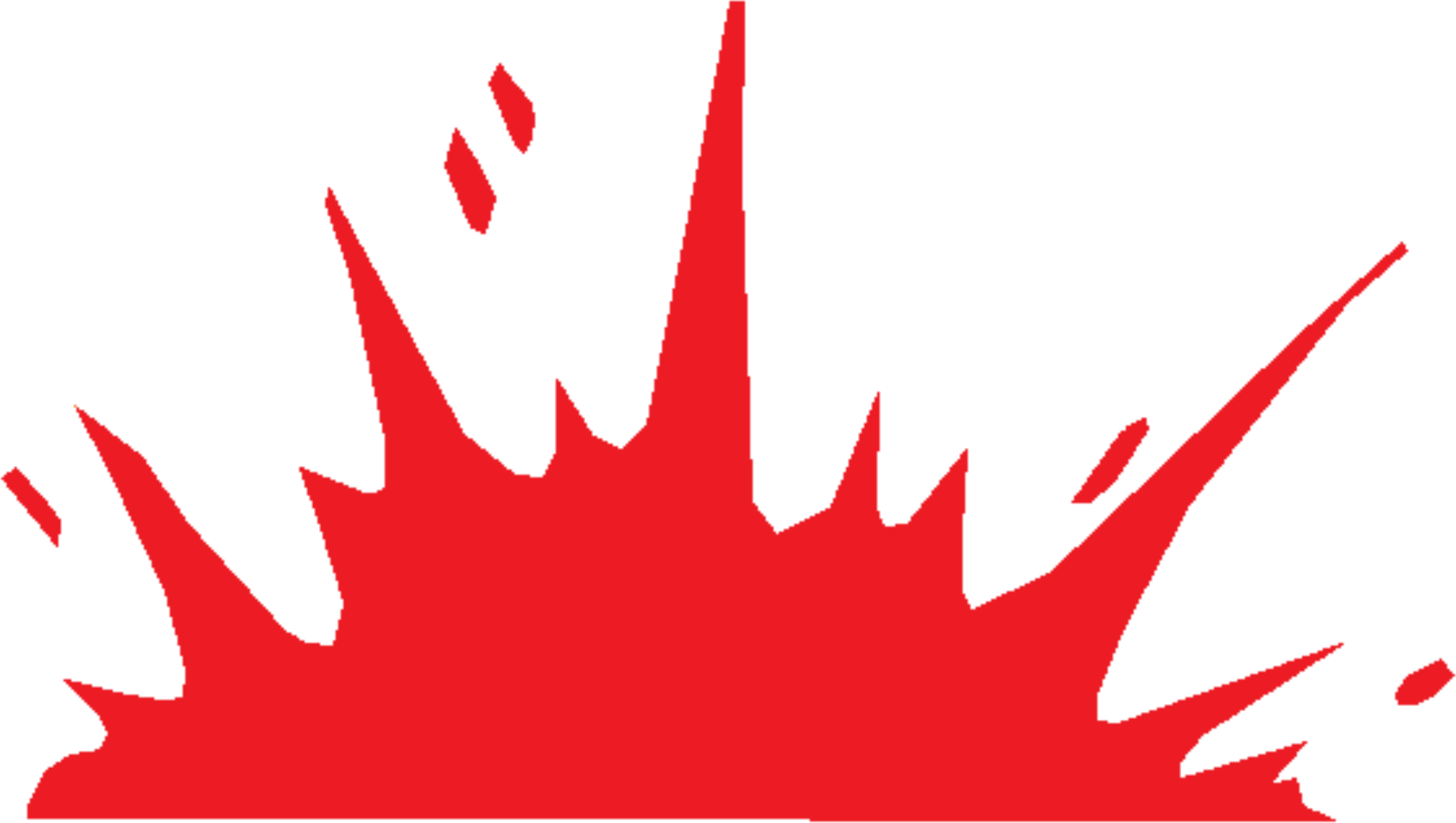 clipart explosion red