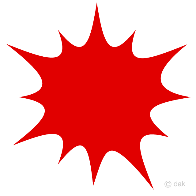 clipart explosion red