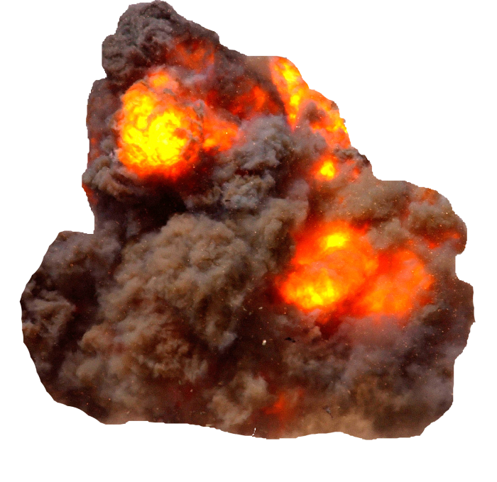 clipart explosion rock