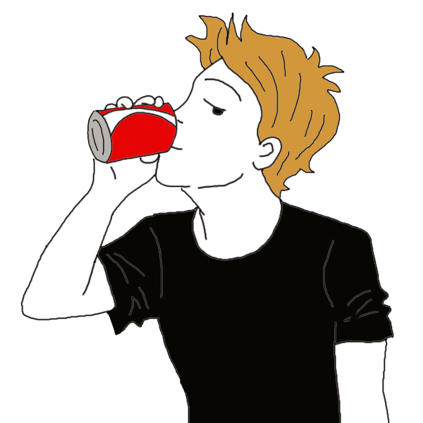 pop clipart drinking soda