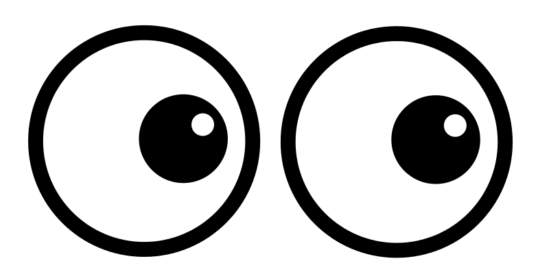 looking clipart eyes