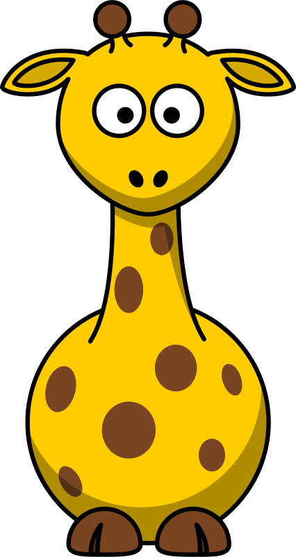Cartoon giraffe by lemmling. Worm clipart habitat