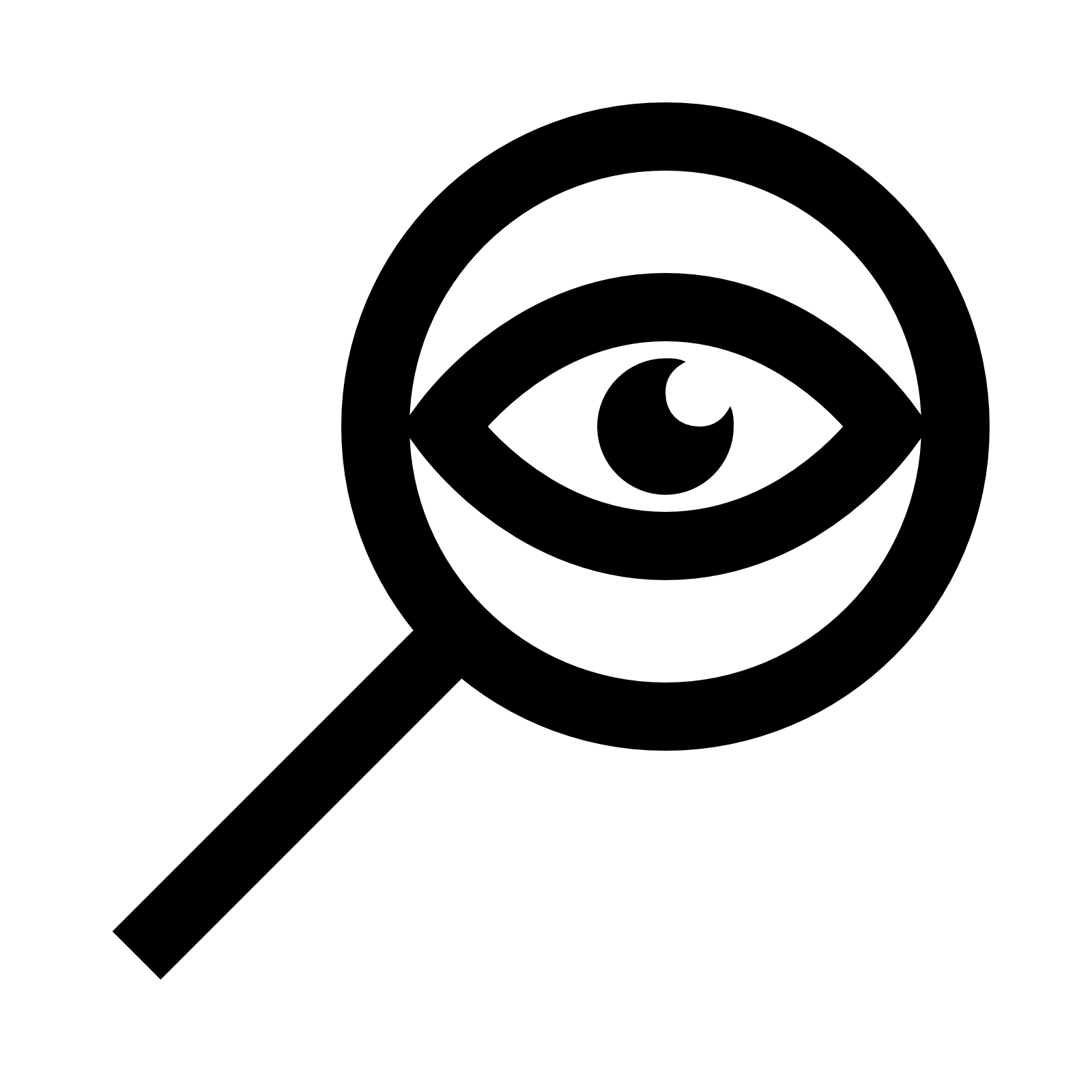 clipart eye magnifying glass