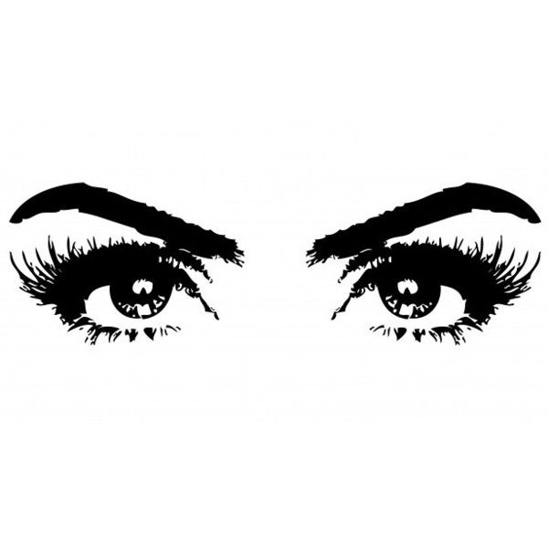 Eyelash clipart women's eye. Eyes of woman featuring