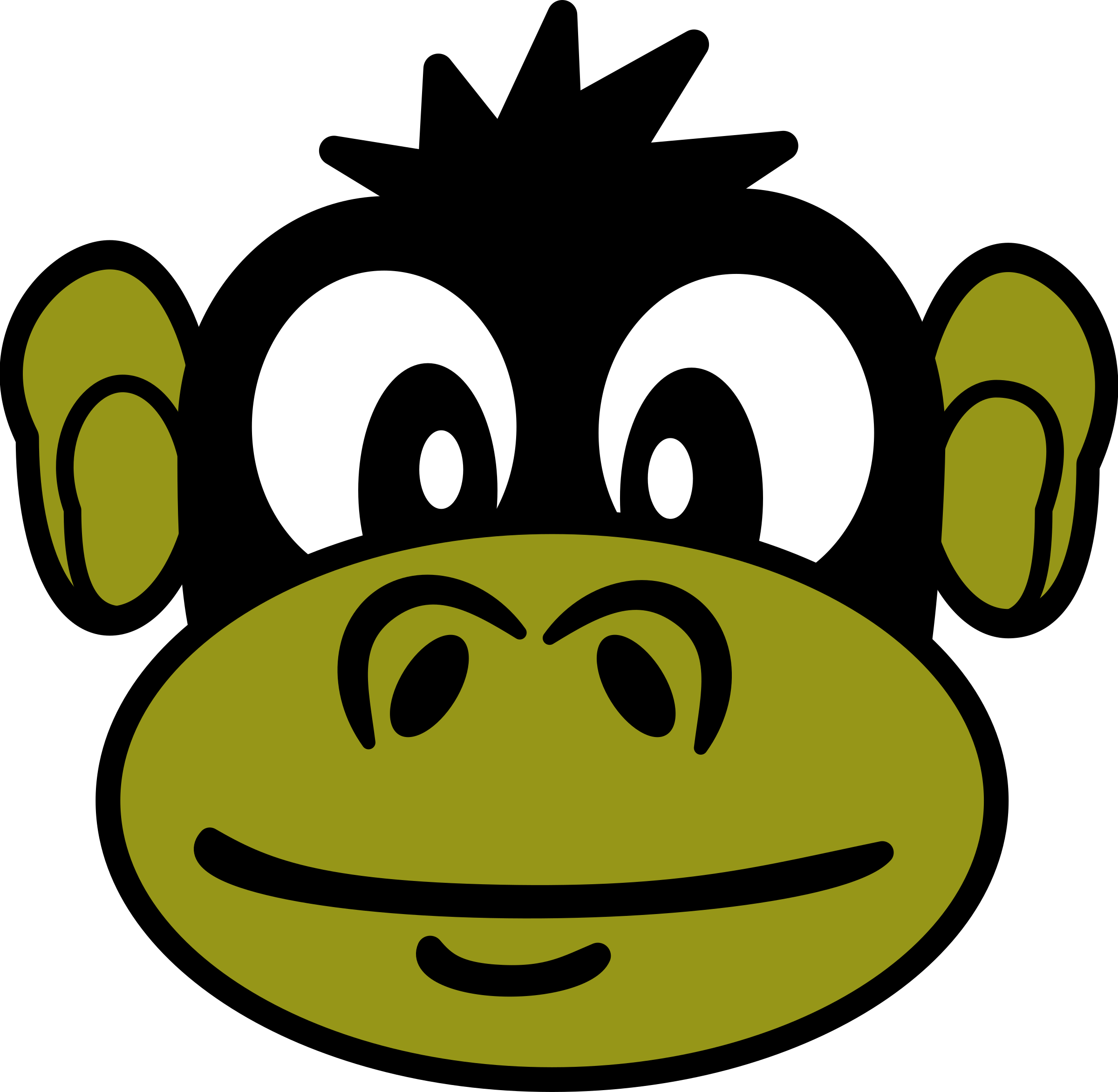 clipart eye monkey