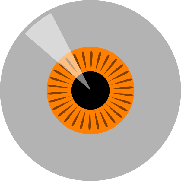 clipart eye orange