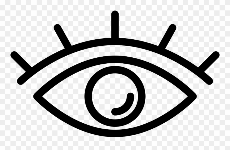 Eyelash clipart outline. Eye with lashes png