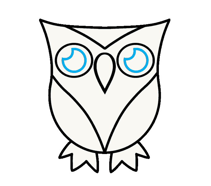 clipart owl shape