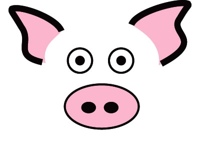 pigs clipart eye
