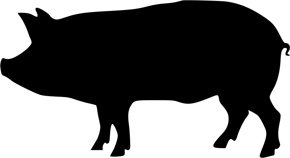 silhouette clipart farm animal