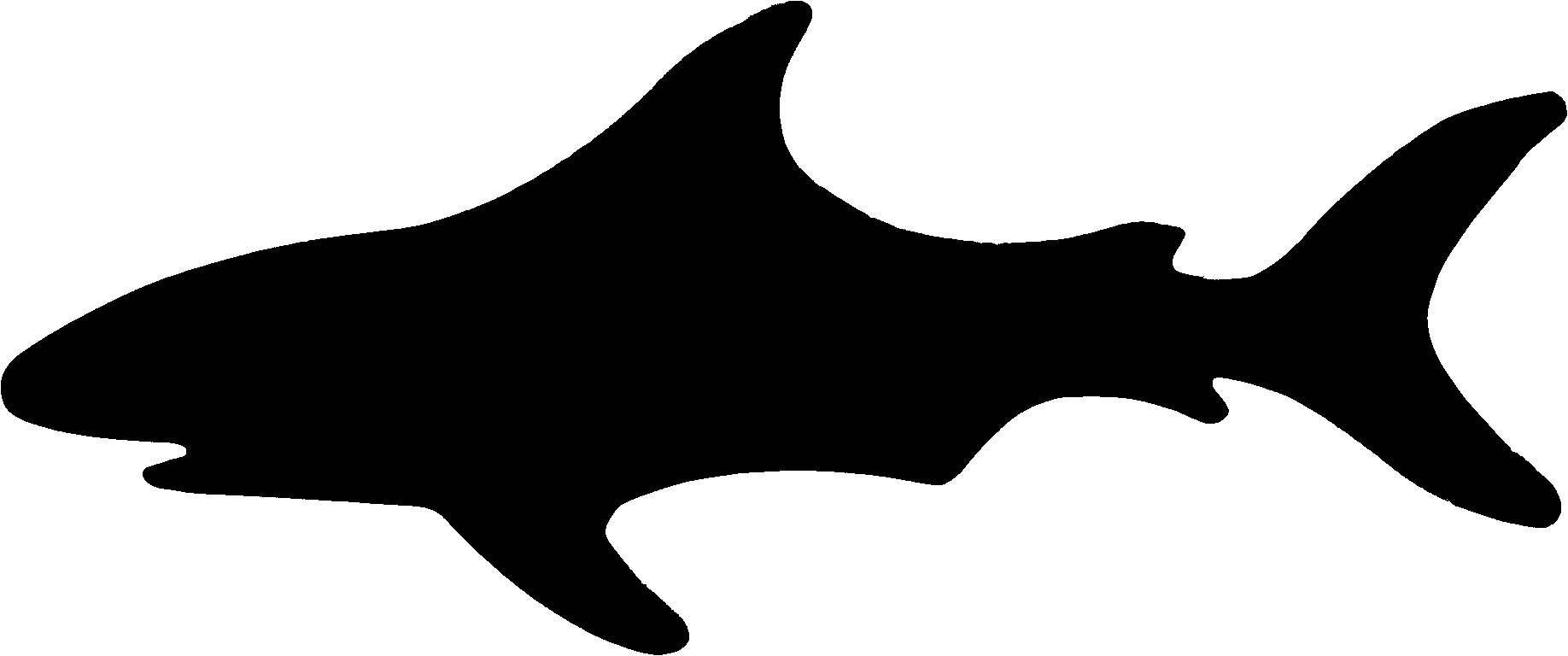 Kayaking clipart illustration. Mean shark clip art