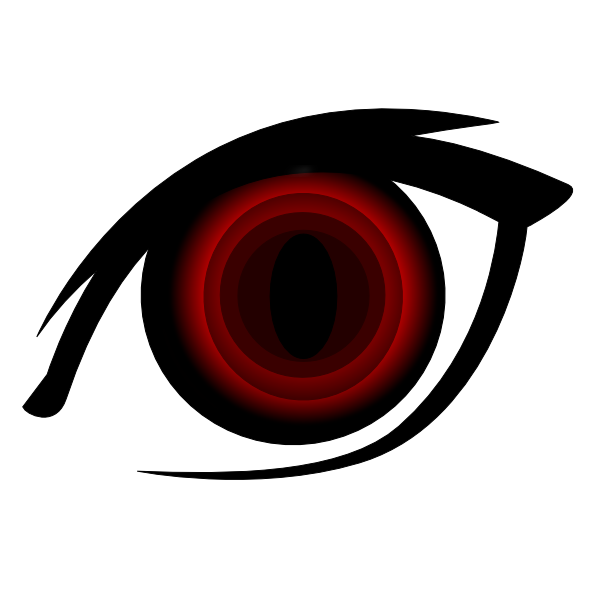 Anime eyes at getdrawings. Eye clipart angry