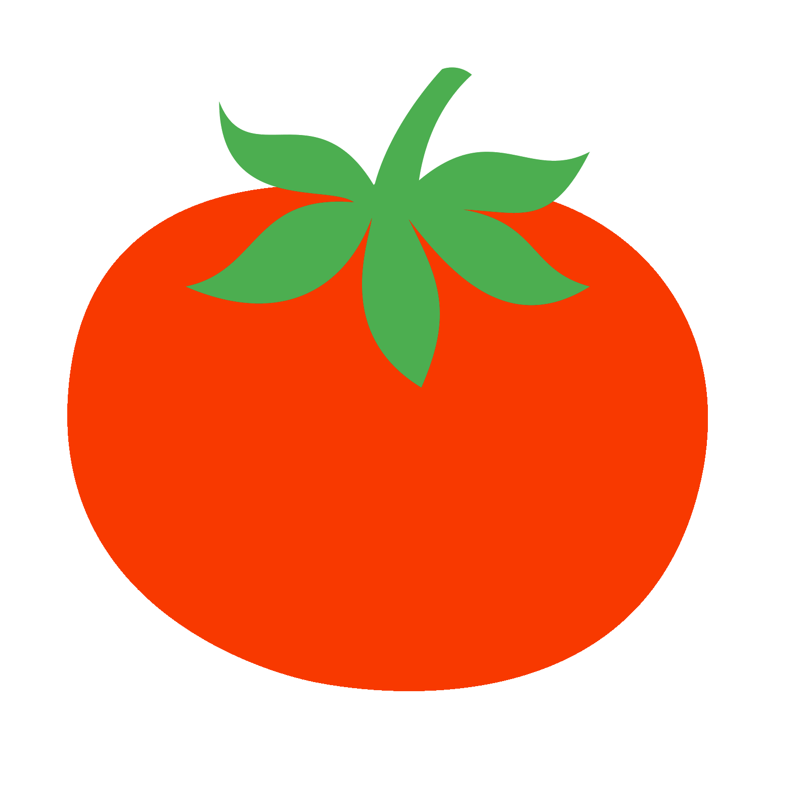 face clipart tomato