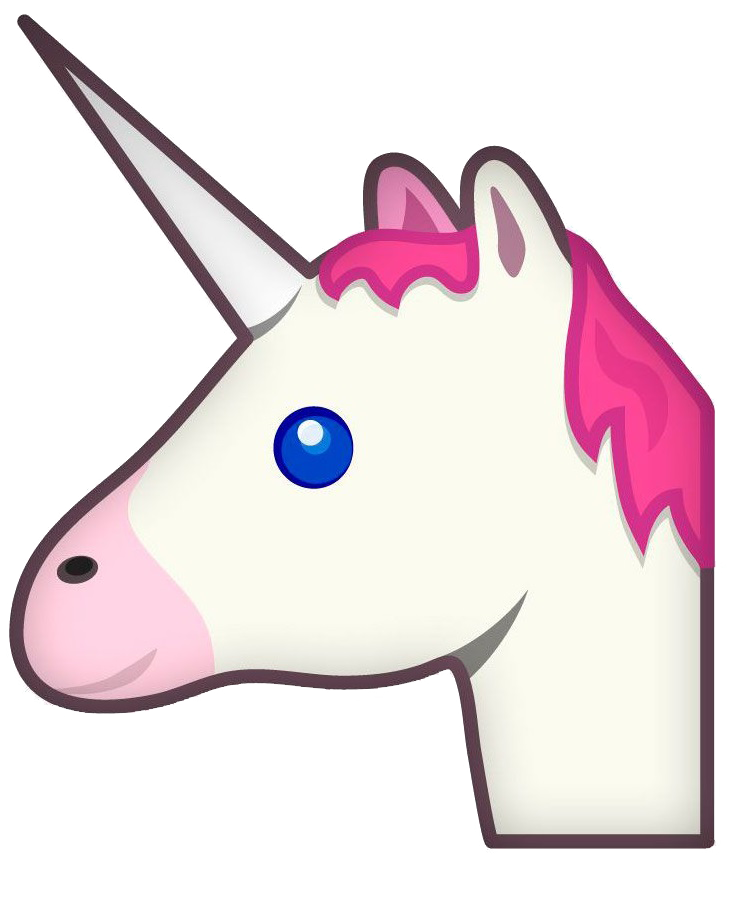 Clipart unicorn simple. Emoji png 
