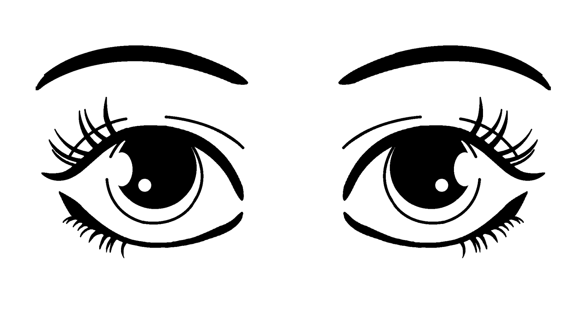 Clipart eyes black and white. Clip art library 