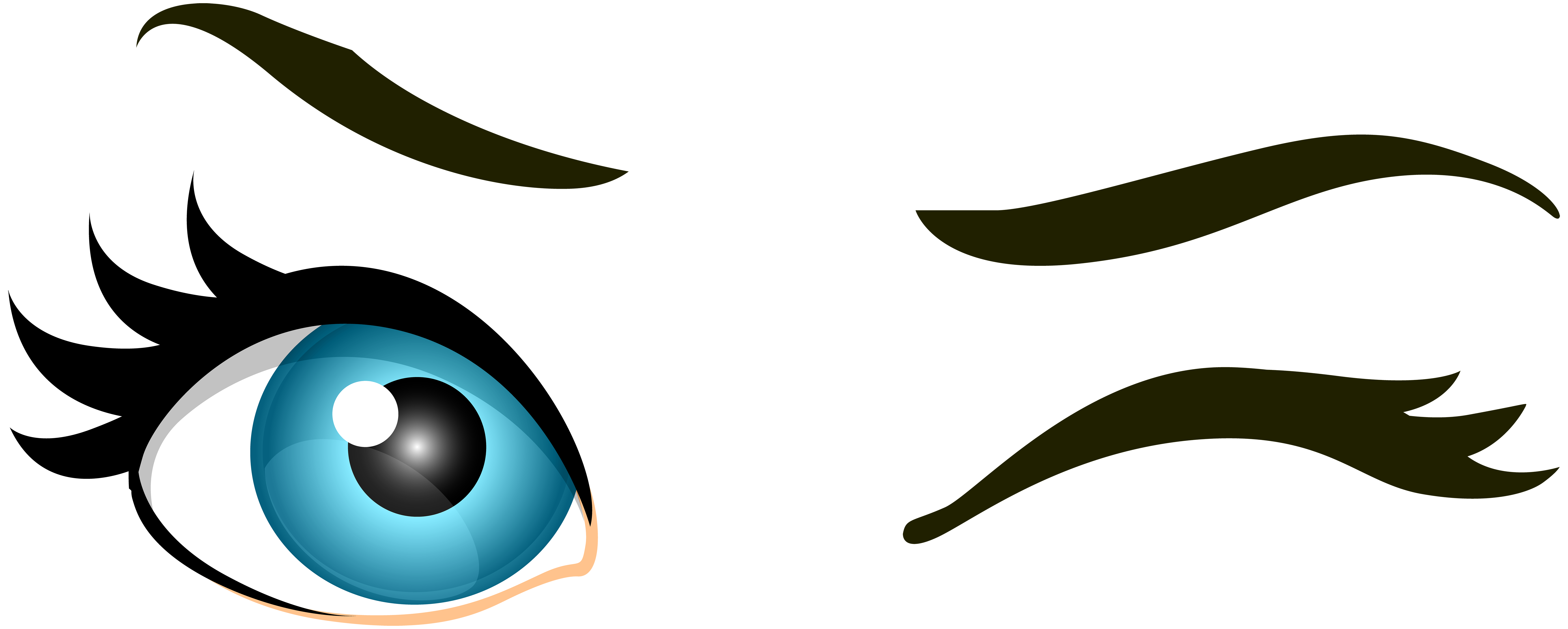 eye clipart blue