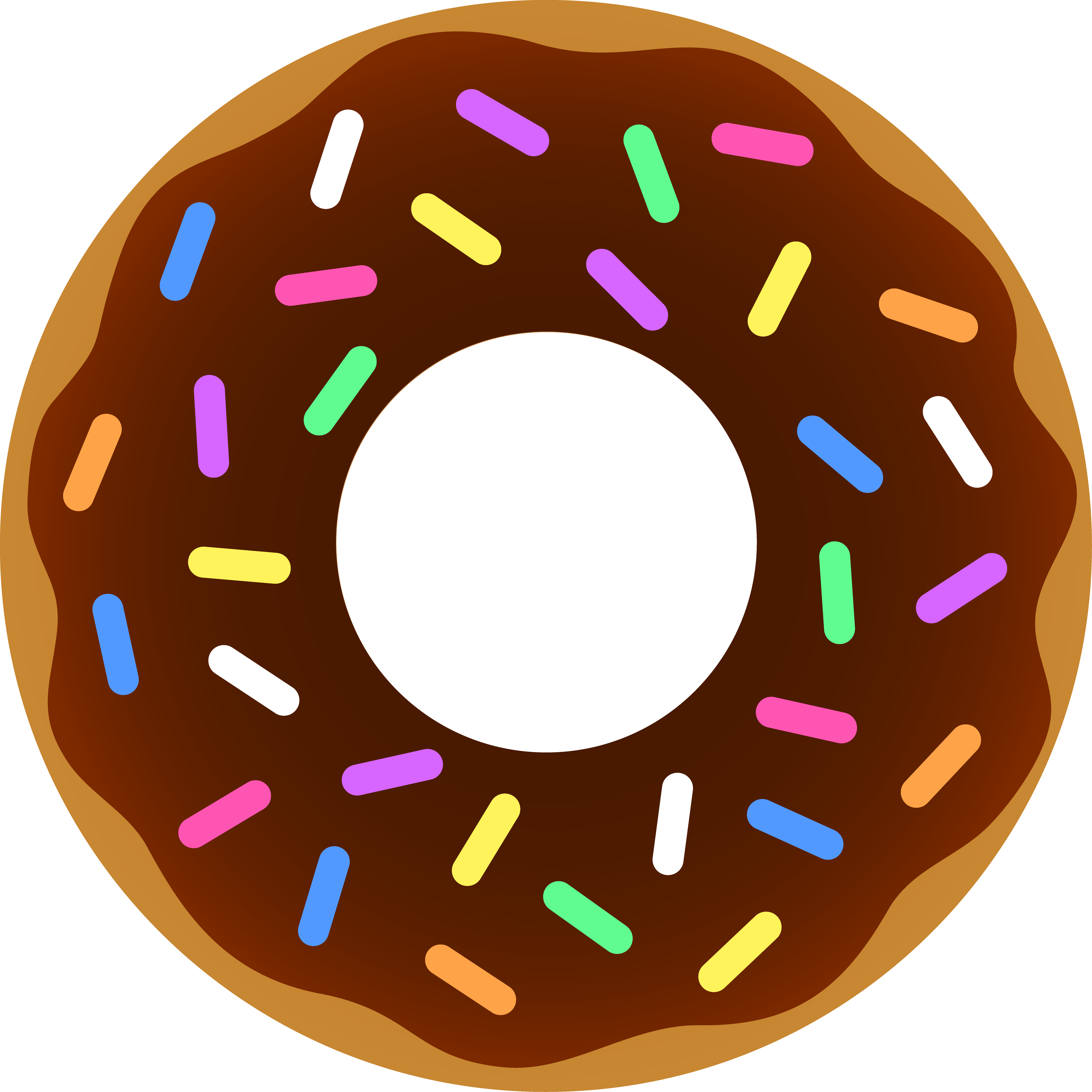  collection of with. White clipart donut