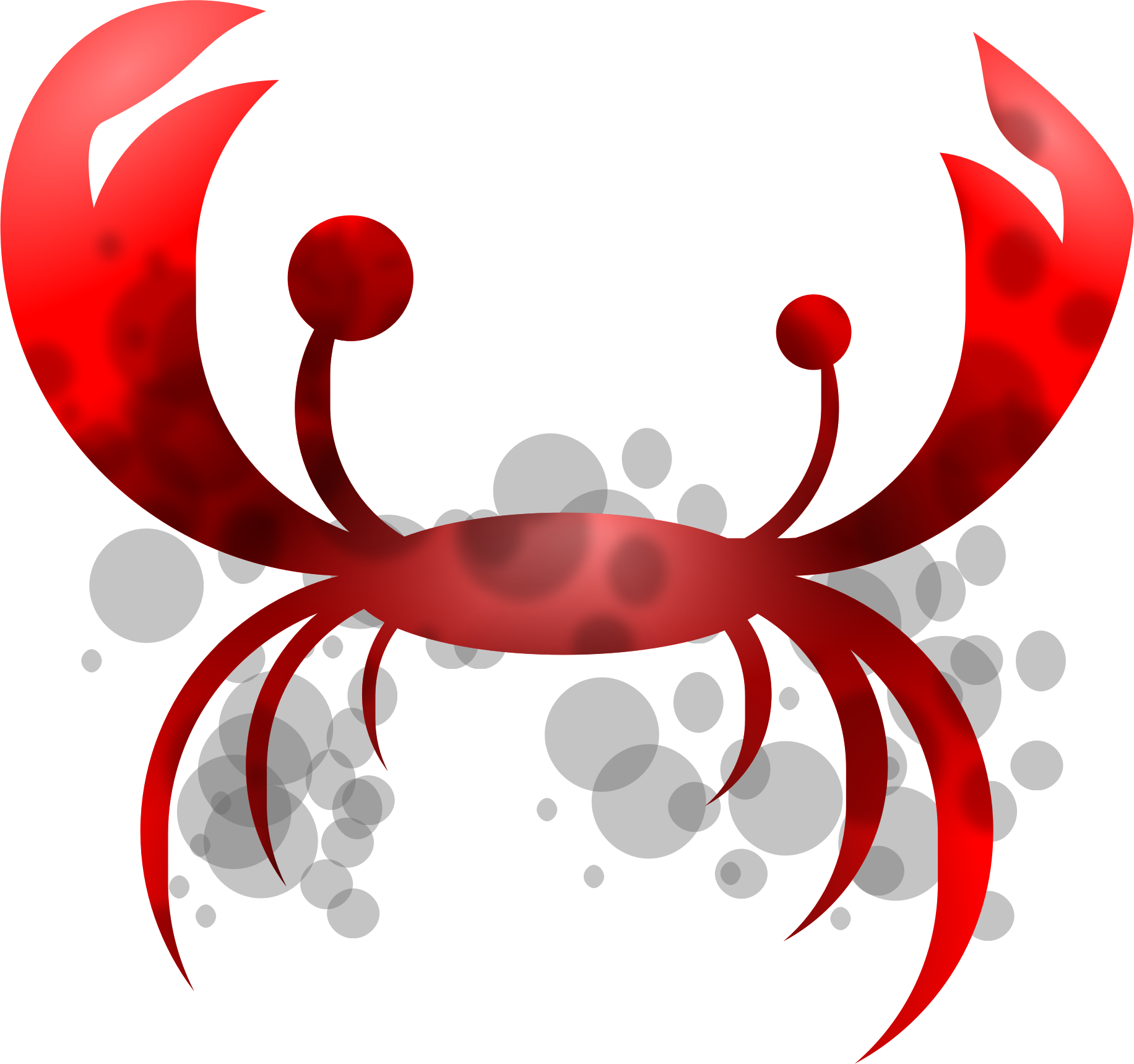crab clipart red thing
