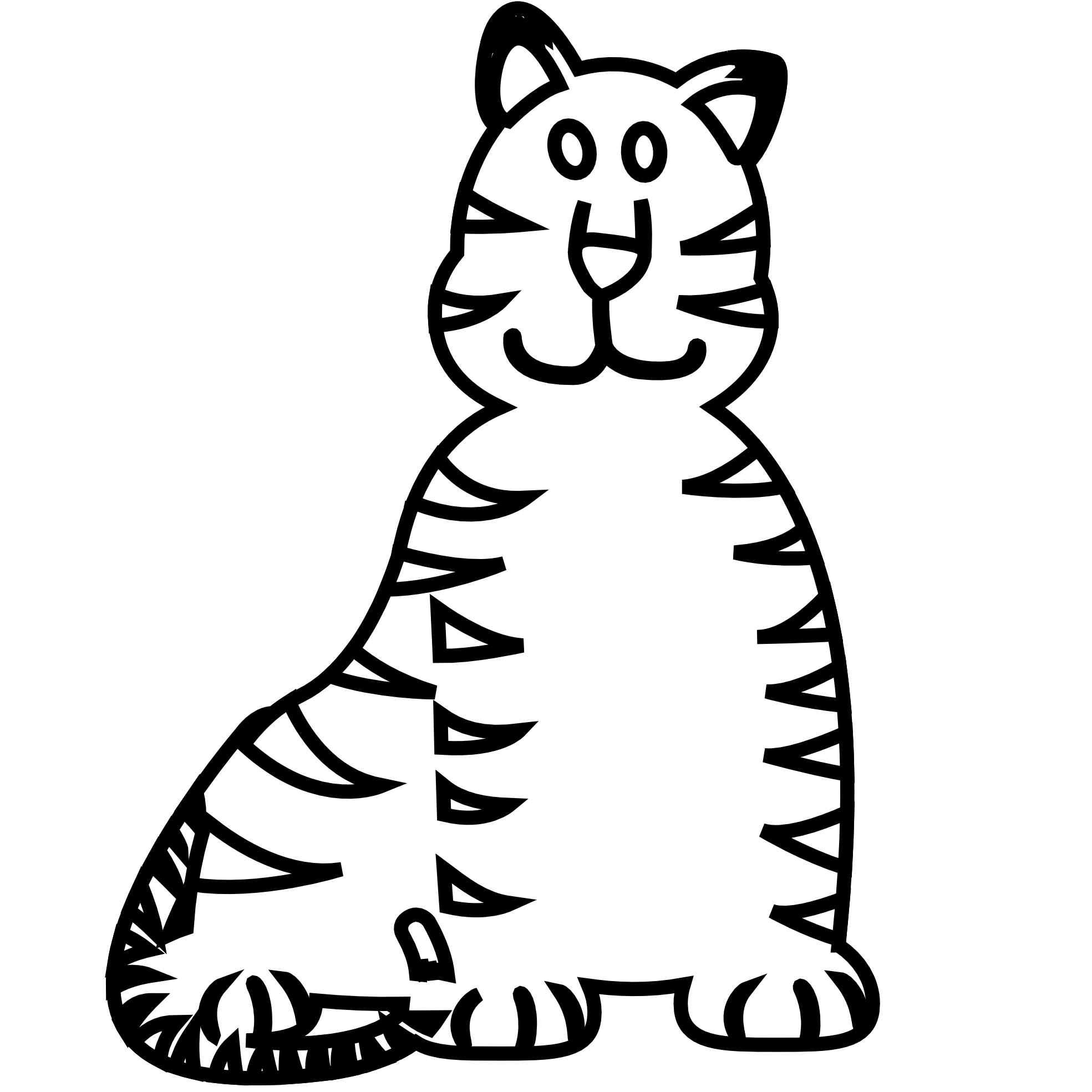 Clipart tiger mike. Animal eye black and