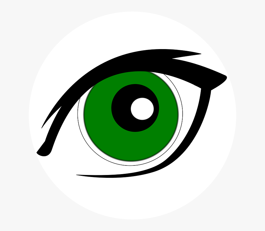 eyeball clipart green eye