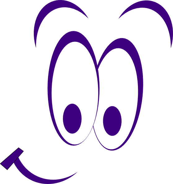 Smiley purple clip at. Clipart eyes line art
