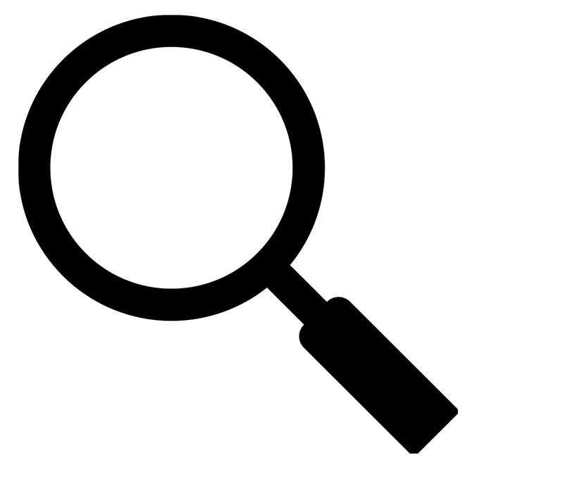 White clipart magnifying glass. Png transparent images pluspng